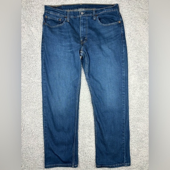 Levi's Jeans Mens 36 x 30 Relaxed Straight Fit Dark Casual Classic Denim Basic - Picture 1 of 4